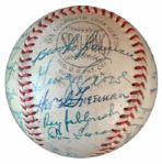 1956 Cincinnati Reds Team-Signed Baseball