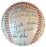 1956 Cincinnati Reds Team-Signed Baseball