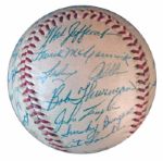 1956 Cincinnati Reds Team-Signed Baseball