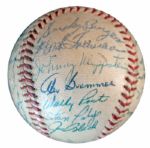 1956 Cincinnati Reds Team-Signed Baseball