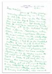 Ty Cobb Autograph Letter Signed Shortly After His Cancer Surgery -- ''...I am full of this hellish pain unless I fill up on pain killers to not fully abate my suffering...and yet...I do not...