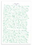 Ty Cobb Autograph Letter Signed Shortly After His Cancer Surgery -- ''...I am full of this hellish pain unless I fill up on pain killers to not fully abate my suffering...and yet...I do not...