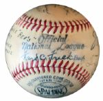 1940 Salt Lake City ''Bees'' Team-Signed Baseball -- From Estate of Larry Jansen