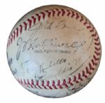 1940 Salt Lake City ''Bees'' Team-Signed Baseball -- From Estate of Larry Jansen