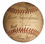 1941 San Francisco Seals Signed Baseball -- From Estate of Larry Jansen
