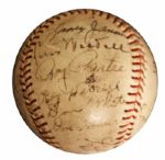 1941 San Francisco Seals Signed Baseball -- From Estate of Larry Jansen