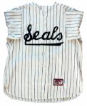 Original 1946 San Francisco Seals Uniform -- Jersey and Pants Worn the Season the Team Won the Pennant, Led By Pitcher Larry Jansen's 30 Wins -- From the Jansen Estate