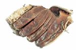 Larry Jansen 1950's Worn Baseball Glove -- From the Larry Jansen Estate & Personally Kept by Him for Over 60 Years