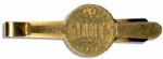 Larry Jansen's Engraved Solid 14k Gold New York Giants 1950 Tie Clip -- From His Personal Estate
