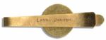 Larry Jansen's Engraved Solid 14k Gold New York Giants 1950 Tie Clip -- From His Personal Estate