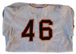 Larry Jansen's 1951 New York Giants Away Game Uniform -- All-Star Year for Jansen When Giants Won National League Pennant
