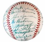 1954 World Series Champs New York Giants Team-Signed Baseball -- Willie Mays, Larry Jansen and 27 More -- From Estate of Larry Jansen -- With PSA/DNA COA