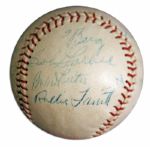 Portland Beavers 1958 Team-Signed Baseball -- From Estate of Larry Jansen
