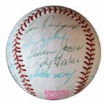 1959 San Francisco Giants Team-Signed Baseball -- With Signature of Willie Mays and 14 Others -- From Estate of Larry Jansen