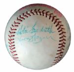 1959 San Francisco Giants Team-Signed Baseball -- With Signature of Willie Mays and 14 Others -- From Estate of Larry Jansen