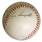 1960 Portland Beavers Signed Baseball -- From Estate of Larry Jansen