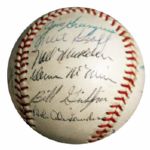 1960 Portland Beavers Signed Baseball -- From Estate of Larry Jansen