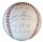 1963 San Francisco Giants Team-Signed Baseball -- With Willie Mays' Signature and 23 More -- From Estate of Larry Jansen -- With PSA/DNA COA