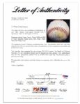Willie Mays Signs the Sweet Spot of Pacific Coast League Baseball -- With HOFers Whitey Ford & Bob Feller & MVP Maury Wills -- From Estate of Larry Jansen -- With PSA/DNA COA