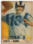 Lot of Ten 1960's Colts Programs