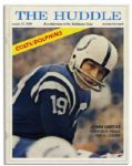 Lot of Nine Baltimore Colts 1960's Programs -- ''O.J.'s First Day as a Bill''