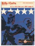 Lot of Nine Baltimore Colts 1960's Programs -- ''O.J.'s First Day as a Bill''