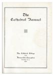 Rare Freshman Year High School Yearbook for Vince Lombardi -- at ''Cathedral College'' Where Lombardi Was Preparing for Priesthood