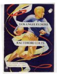 1948 L.A. Dons vs. Baltimore Colts Program -- 15 October 1948, L.A. Coliseum -- Creases, Spine Wear -- Very Good