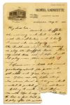 Pie Traynor Autograph Letter Signed -- 1931 -- ...This evening we play the Buffalo team. It is very cold here and I hope I will not play more than a couple of innings...