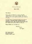 Ronald Reagan Typed Letter Signed -- Happy Birthday and God Bless You -- to Widow of Chicago Cubs Charlie Grimm -- 1992