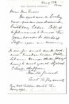 First Lady Edith Kermit Carow Roosevelt Autograph Letter Signed -- Accompanied by Free Frank Envelope -- 1940