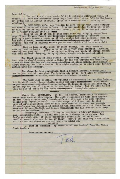 Dr. Seuss Typed Letter Signed With Literary Content -- Seuss Critiques Two Books at Length