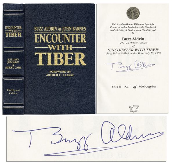 Buzz Aldrin Encounter With Tiber -- Limited Edition Book Signed -- #975 of 1,500 -- Fine