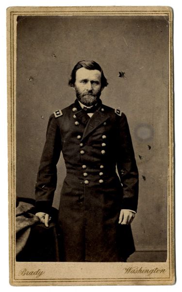 Ulysses S. Grant Carte de Visite -- With Brady Backmark