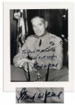 U.S. Army General Mark W. Clark Signed 8 x 10 Semi-Matte Photo -- Distinguished Service Cross Recipient -- Fine Condition