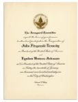Nice, Clean Invitation to JFKs Inauguration -- Embossed Invite Comes in Original Envelope From the Inaugural Committee