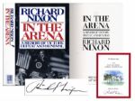Richard Nixon Signed In The Arena - A Memoir of Victory, Defeat, and Renewal -- 6.25 x 9.5 -- Near Fine