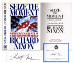 Richard Nixon Seize The Moment Signed -- Near Fine