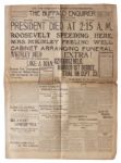 The Buffalo Enquirer 14 September 1901 Reporting on President McKinleys Death -- ...McKinley Died the Death of a Soldier, Like a Man...