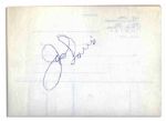 Joe Louis Autograph -- Attractive Signature From One of Boxings All-Time Greats
