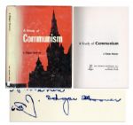 J. Edgar Hoover Signed Copy of A Study of Communism -- Hardcover with Original Dustjacket