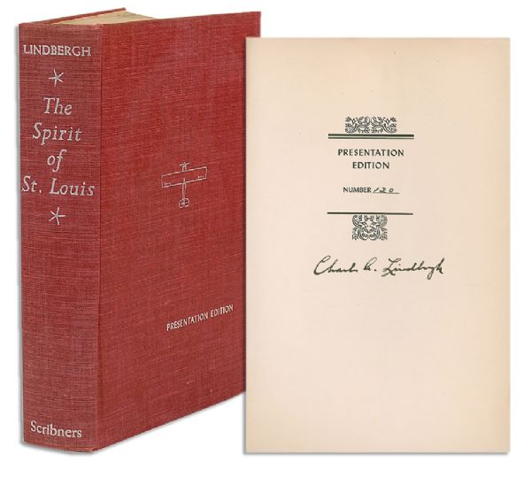 Charles Lindbergh Signed Limited Edition of The Spirit of St. Louis