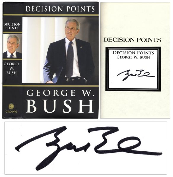 George W. Bush First Edition Decision Points Signed