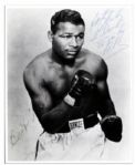 Sugar Ray Robinson Signed 8 x 10 Photo