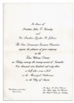 Invitation to the Dinner Welcoming President Kennedy to Texas the Night of His Assassination