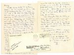 Dwight Eisenhower WWII Autograph Letter Signed -- ...we thought we were cute as the devil...We are having a hard time lately with flying... -- With Original Enveloped Also Signed by Eisenhower