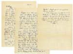 Eisenhower WWII Autograph Letter Signed -- ...Its difficult to explain how...isolated one gets to feel...the job not even very well started I...find myself...looking forward to the days of...