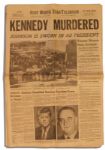23 November 1963 Edition of The Fort Worth Star-Telegram Newspaper -- KENNEDY MURDERED