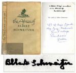 Albert Schweitzer Signed Book The Africa of Albert Schweitzer