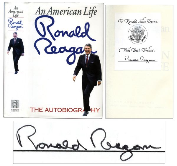Ronald Reagan Signs His Autobiography, An American Life